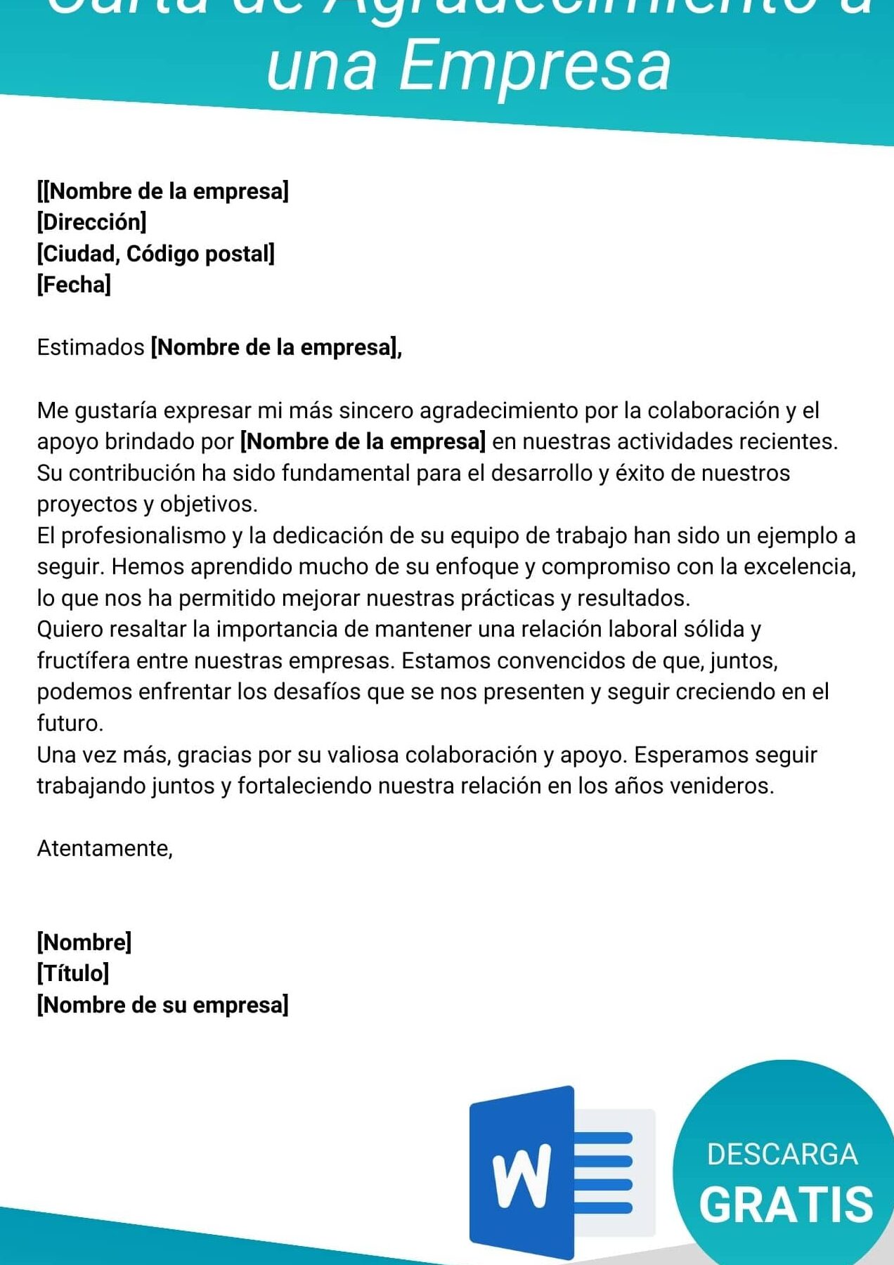 Carta de agradecimiento a clientes por su comprensión ante nuestra renuncia 1 Carta de agradecimiento a clientes por su comprensión ante nuestra renuncia